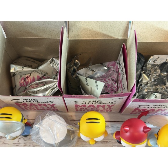 Lot Of 7 Kidrobot The Simpsons Many Faces Of Homer Collectible Vinyl Figures - Picture 8 of 9